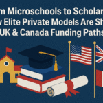 From Microschools to Scholarships: How Elite Private Models Are Shaping US, UK & Canada Funding Paths