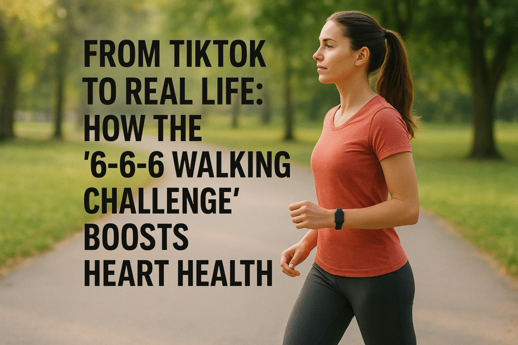 From TikTok to Real Life: How the ‘6-6-6 Walking Challenge’ Boosts Heart Health